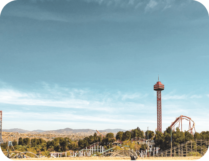 Six Flags Magic Mountain: 2 Miles Away