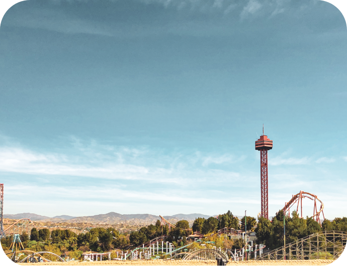 Six Flags Magic Mountain: 2 Miles Away